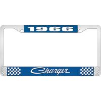 1966 CHARGER LICENSE PLATE FRAME - BLUE