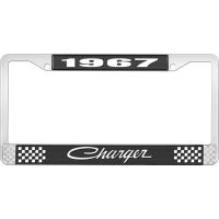 1967 CHARGER LICENSE PLATE FRAME - BLACK