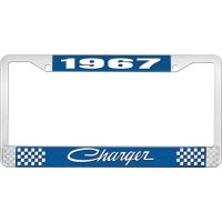 1967 CHARGER LICENSE PLATE FRAME - BLUE