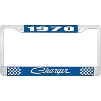 1970 CHARGER LICENSE PLATE FRAME - BLUE