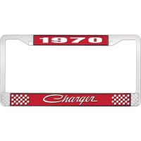 1970 CHARGER LICENSE PLATE FRAME - RED