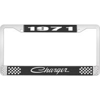 1971 CHARGER LICENSE PLATE FRAME - BLACK