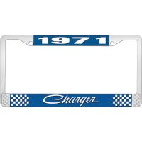 1971 CHARGER LICENSE PLATE FRAME - BLUE