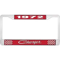 1972 CHARGER LICENSE PLATE FRAME - RED