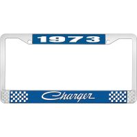 1973 CHARGER LICENSE PLATE FRAME - BLUE