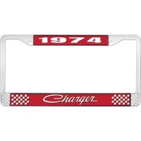 1974 CHARGER LICENSE PLATE FRAME - RED