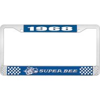 1968 SUPER BEE LICENSE PLATE FRAME - BLUE