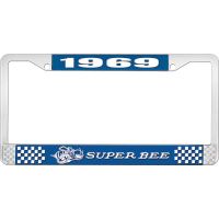 1969 SUPER BEE LICENSE PLATE FRAME - BLUE