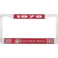 1970 SUPER BEE LICENSE PLATE FRAME - RED