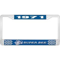 1971 SUPER BEE LICENSE PLATE FRAME - BLUE