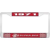 1971 SUPER BEE LICENSE PLATE FRAME - RED