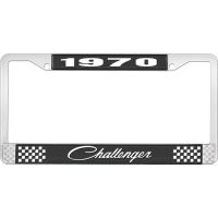 1970 CHALLENGER LICENSE PLATE FRAME - BLACK