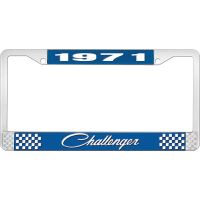 1971 CHALLENGER LICENSE PLATE FRAME - BLUE