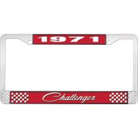 1971 CHALLENGER LICENSE PLATE FRAME - RED