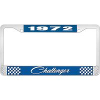 1972 CHALLENGER LICENSE PLATE FRAME - BLUE