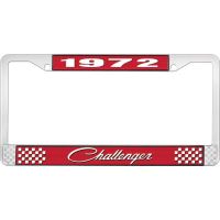 1972 CHALLENGER LICENSE PLATE FRAME - RED