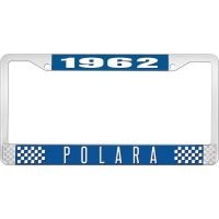 1962 POLARA LICENSE PLATE FRAME - BLUE