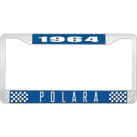1964 POLARA LICENSE PLATE FRAME - BLUE