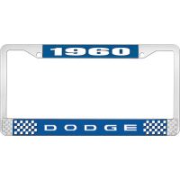 1960 DODGE LICENSE PLATE FRAME - BLUE