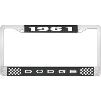 1961 DODGE LICENSE PLATE FRAME - BLACK