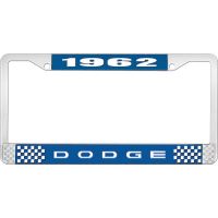 1962 DODGE LICENSE PLATE FRAME - BLUE