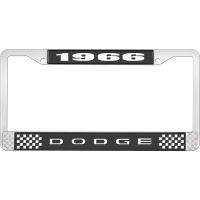 1966 DODGE LICENSE PLATE FRAME - BLACK