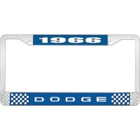 1966 DODGE LICENSE PLATE FRAME - BLUE