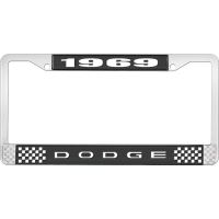 1969 DODGE LICENSE PLATE FRAME - BLACK