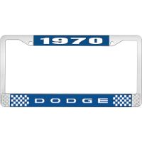 1970 DODGE LICENSE PLATE FRAME - BLUE