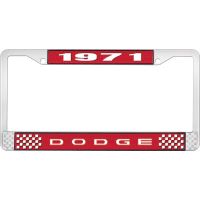 1971 DODGE LICENSE PLATE FRAME - RED