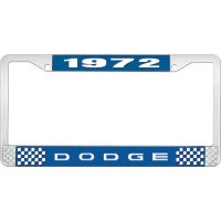 1972 DODGE LICENSE PLATE FRAME - BLUE