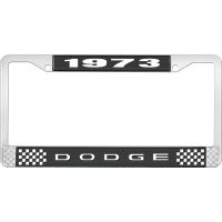 1973 DODGE LICENSE PLATE FRAME - BLACK