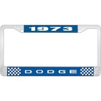 1973 DODGE LICENSE PLATE FRAME - BLUE