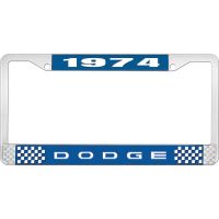 1974 DODGE LICENSE PLATE FRAME - BLUE