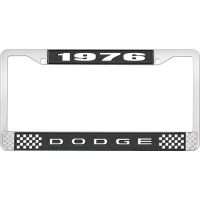 1976 DODGE LICENSE PLATE FRAME - BLACK