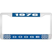 1976 DODGE LICENSE PLATE FRAME - BLUE