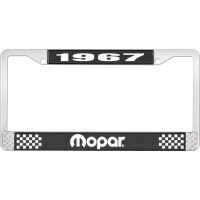 1967 MOPAR LICENSE PLATE FRAME - BLACK