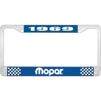 1969 MOPAR LICENSE PLATE FRAME - BLUE