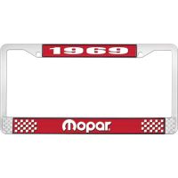 1969 MOPAR LICENSE PLATE FRAME - RED