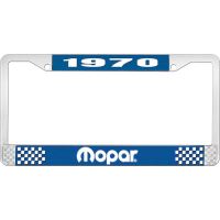 1970 MOPAR LICENSE PLATE FRAME - BLUE