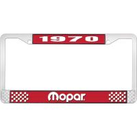 1970 MOPAR LICENSE PLATE FRAME - RED