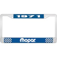 1971 MOPAR LICENSE PLATE FRAME - BLUE