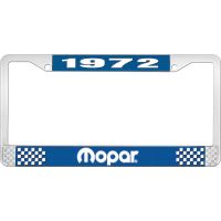 1972 MOPAR LICENSE PLATE FRAME - BLUE