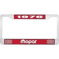 1976 MOPAR LICENSE PLATE FRAME - RED