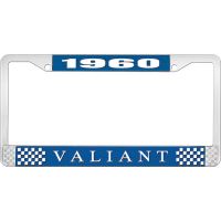 1960 VALIANT LICENSE PLATE FRAME - BLUE