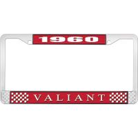 1960 VALIANT LICENSE PLATE FRAME - RED