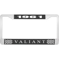 1961 VALIANT LICENSE PLATE FRAME - BLACK