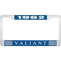 1962 VALIANT LICENSE PLATE FRAME - BLUE