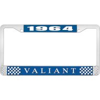 1964 VALIANT LICENSE PLATE FRAME - BLUE