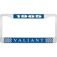 1965 VALIANT LICENSE PLATE FRAME - BLUE